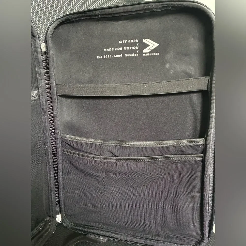 IAMRUNBOX Black Laptop Lightweight Waterproof Black Backpack for Cycling
